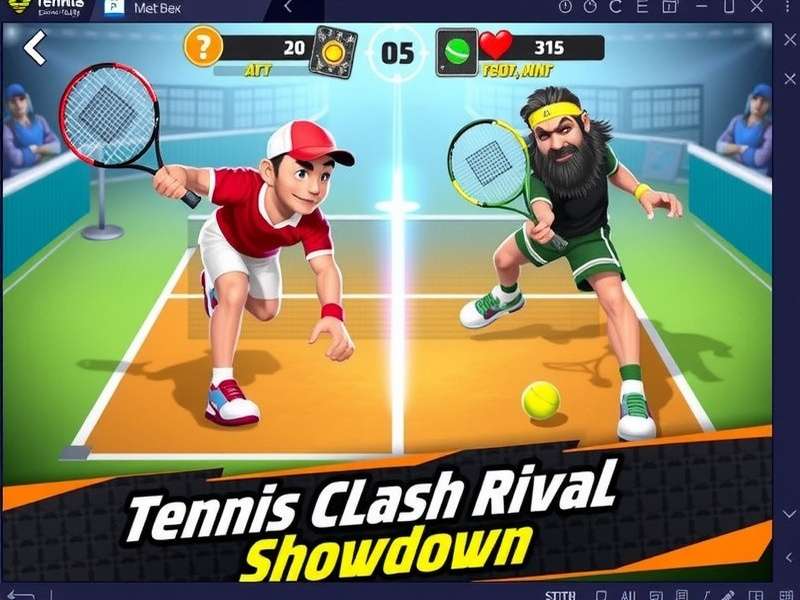 Tennis Clash Rival Showdown Gameplay